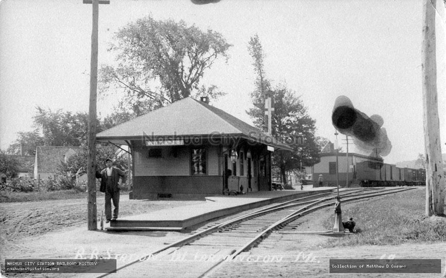 Postcard: Railroad Station, West Farmington, Maine